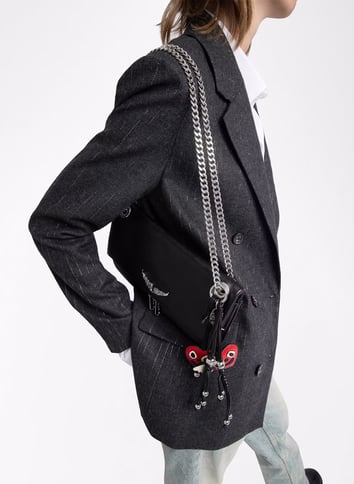 Pochette en cuir ZADIG&VOLTAIRE Noir